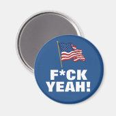 AMERIKA: F*CK YEAH! MAGNET (Vorderseite/Rückseite)