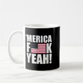 Amerika F Yeah Fourth 4th Juli Kaffeetasse (Links)