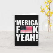 Amerika f yeah vierter 4. Juli  Karte (Gelbe Blume)