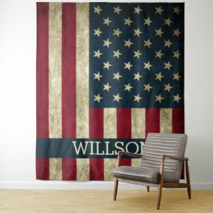 AMERIKA FAMILIENBACKDROP WANDTEPPICH