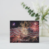 Amerika feiern Danke Postkarte (Stehend Vorderseite)