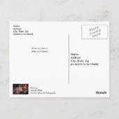 Amerika feiern Danke Postkarte (Rückseite)