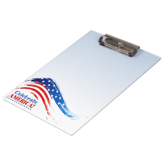 Amerika feiern klemmbrett (Schrägansicht)