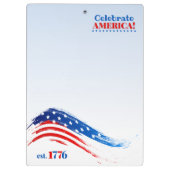 Amerika feiern klemmbrett (Rückseite)