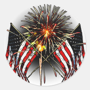 Amerika feiern runder aufkleber