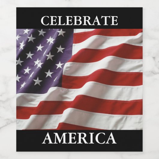 Amerika feiern weinetikett (Einzelnes Label)