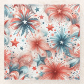 Amerika feiert glasuntersetzer (Vorderseite)