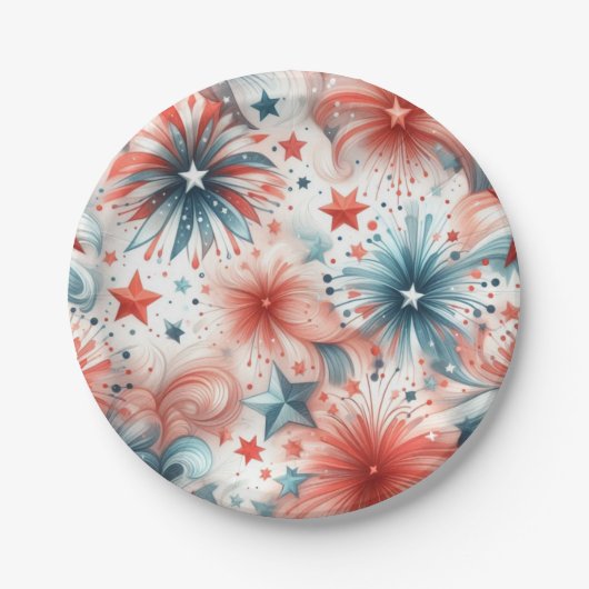 Amerika feiert pappteller (Vorderseite)