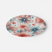 Amerika feiert pappteller (Schrägansicht)