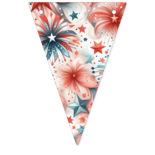 Amerika feiert wimpelkette (Dritte Fahne)