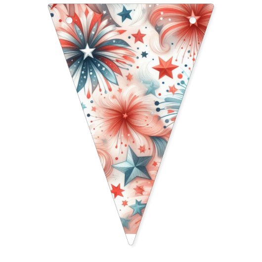 Amerika feiert wimpelkette (Zweite Fahne)