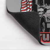 Amerika-Fernlastfahrer Mousepad (Ecke)