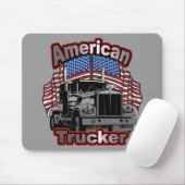 Amerika-Fernlastfahrer Mousepad (Mit Mouse)