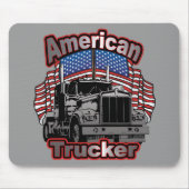 Amerika-Fernlastfahrer Mousepad (Vorne)