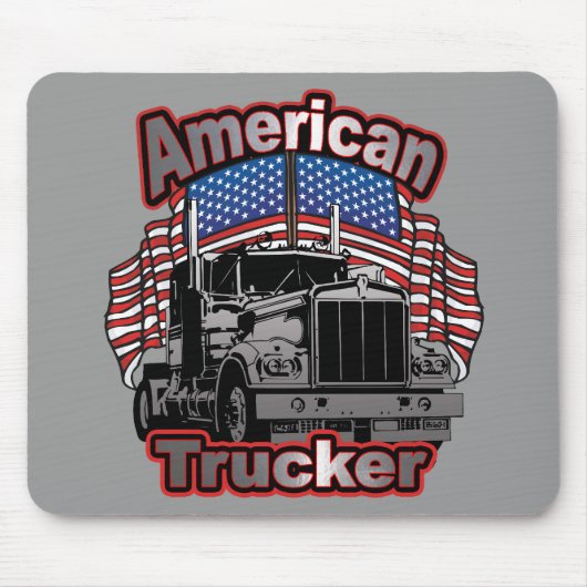 Amerika-Fernlastfahrer Mousepad (Vorne)