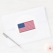 Amerika FLAG International Runder Aufkleber (Umschlag)