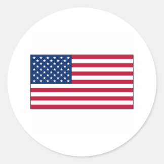 Amerika FLAG International Runder Aufkleber