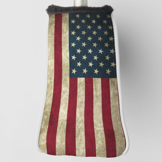 AMERIKA FLAG RUSTIKER GOLFKOPFDECKER GOLF HEADCOVER (Rotieren 90)