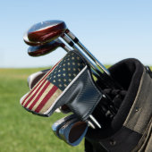 AMERIKA FLAG RUSTIKER GOLFKOPFDECKER GOLF HEADCOVER (In Situ)