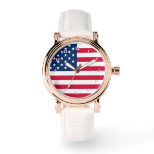 Amerika Flag USA Armbanduhr