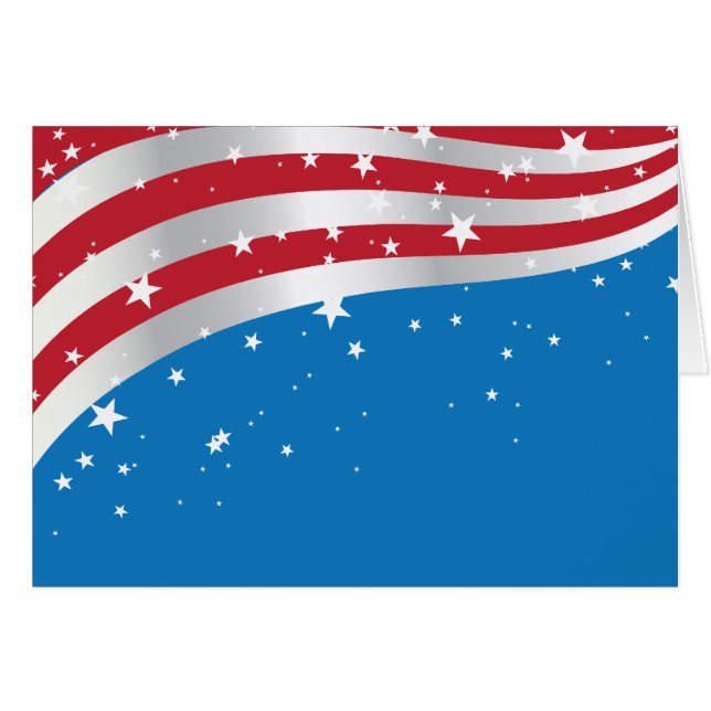 Amerika-Flagge (Vorderseite (Horizontal))