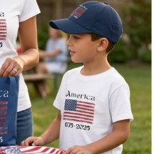Amerika-Flagge 1776 bis 2026 Kinder 250. Jubiläum