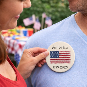 Amerika-Flagge 1776 bis 2026 USA 250. Jubiläum Button