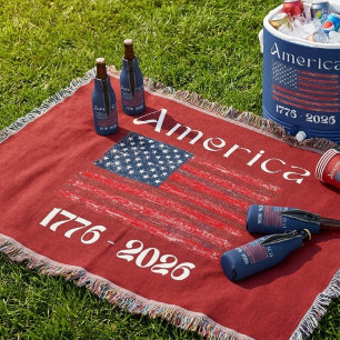 Amerika-Flagge 1776 bis 2026 USA 250. Jubiläum Decke