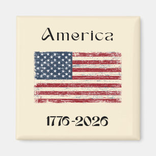 Amerika-Flagge 1776 bis 2026 USA 250. Jubiläum  Magnet