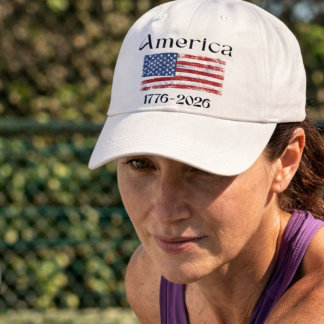 Amerika-Flagge 1776 bis 2026 USA 250. Jubiläum Truckerkappe