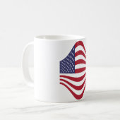 Amerika-Flagge Coffee-Tasse Kaffeetasse (Vorderseite Links)