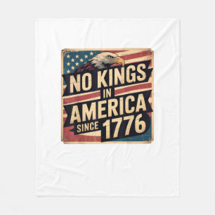 Amerika-Flagge Dekor Keine Könige In Amerika Seit Fleecedecke