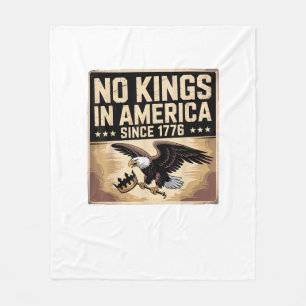 Amerika-Flagge Dekor Keine Könige In Amerika Seit  Fleecedecke