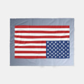 Amerika-Flagge Fleecedecke (Vorderseite (Horizontal))