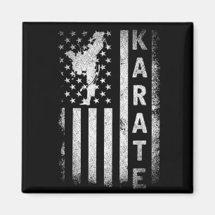 Amerika-Flagge Japan Kampfsport Ninja-Geschenk Kar Magnet