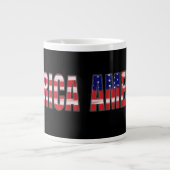 AMERIKA-Flagge Jumbo-Tasse (Vorderseite)