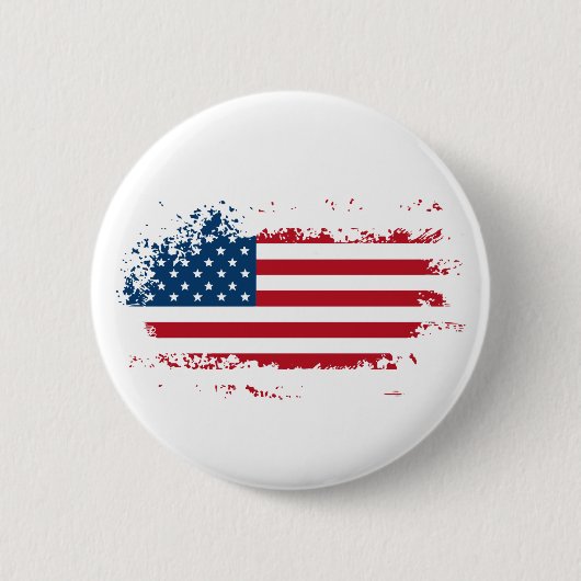 Amerika-Flagge-Knopf Button (Vorderseite)
