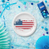 Amerika-Flagge Pappteller, Amerika-Flagge Party-Te Pappteller (Party)