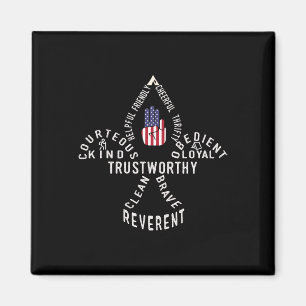 Amerika-Flagge Pfadfinderrecht Magnet