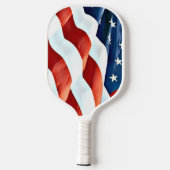 Amerika Flagge Pickleball Paddle (Rückseite)