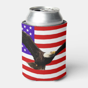 Amerika-Flagge Weißkopfseeadler USA Dosenkühler