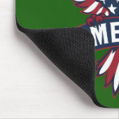 Amerika flaggt. Adler. Mousepad (Ecke)