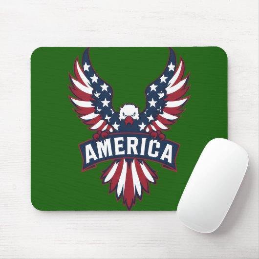Amerika flaggt. Adler. Mousepad (Mit Mouse)