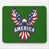 Amerika flaggt. Adler. Mousepad (Vorne)
