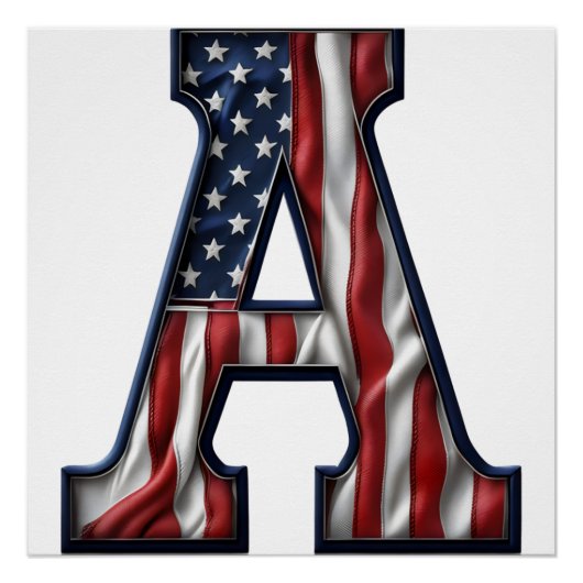 Amerika flaggt. poster (Vorderseite)