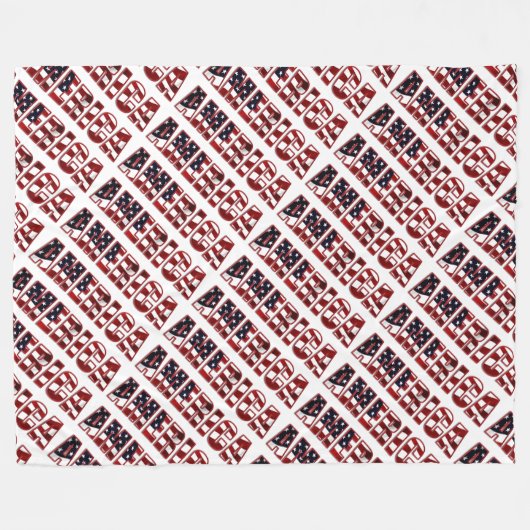 Amerika Fleecedecke (Vorderseite (Horizontal))
