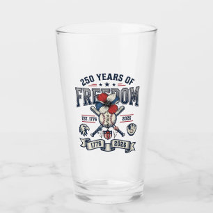 Amerika Floral Patriotisches Vintage Vektor Design Glas