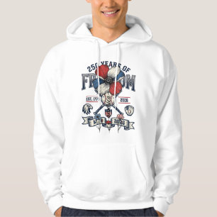 Amerika Floral Patriotisches Vintage Vektor Design Hoodie