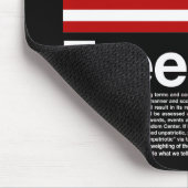 Amerika: Freiheitsbedingungen - Mousepad (Ecke)