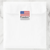 Amerika: Freiheitsbedingungen Runder Aufkleber (Tasche)